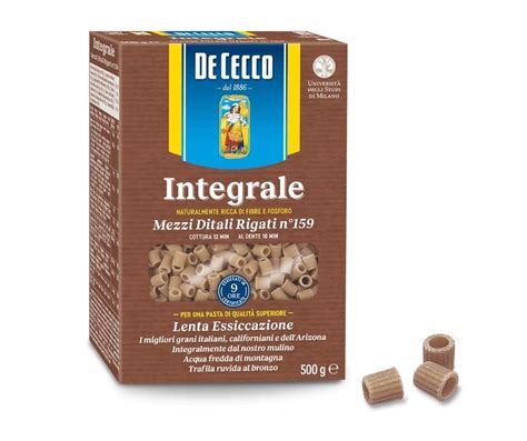 Mezzi Ditali Rigati Integrale De Cecco Gr The Italian Food