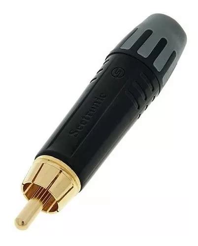 Ficha Conector Rca Macho Met Lico Seetronic Mt