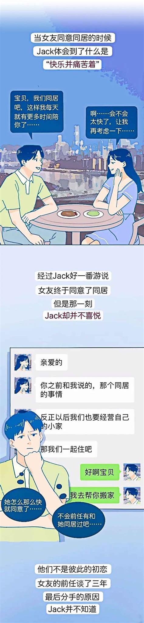 你介意女友和前任同居过吗？听听男方的心里话漫画