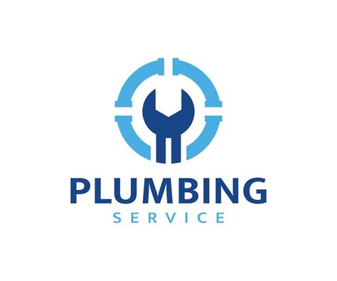 Plumbing Service Logo Design. Plumbing company logo vector design