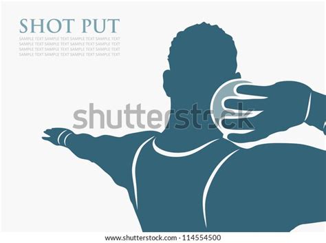 Shot Put Vector Illustration Stock Vector (Royalty Free) 114554500