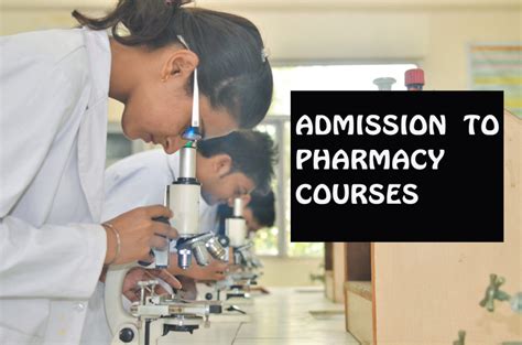 Admission To Pharmacy Courses