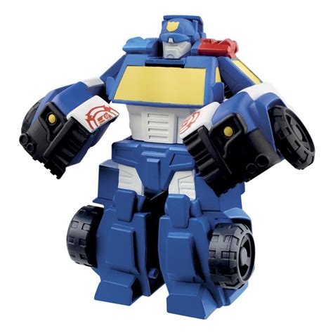 Transformers Rescue Bots Academy Chase the Police-Bot Converting Toy, 4 ...