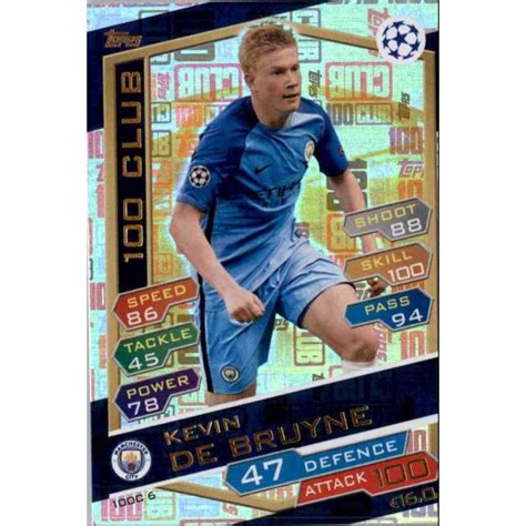 Buy Online Club Kevin De Bruyne Topps Match Attax Champions