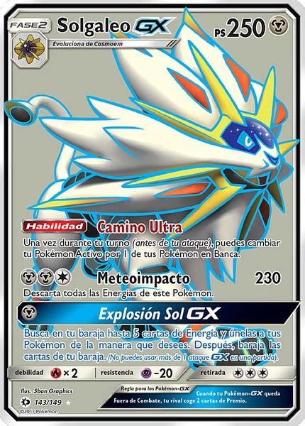 Solgaleo GX Sol y Luna TCG WikiDex la enciclopedia Pokémon