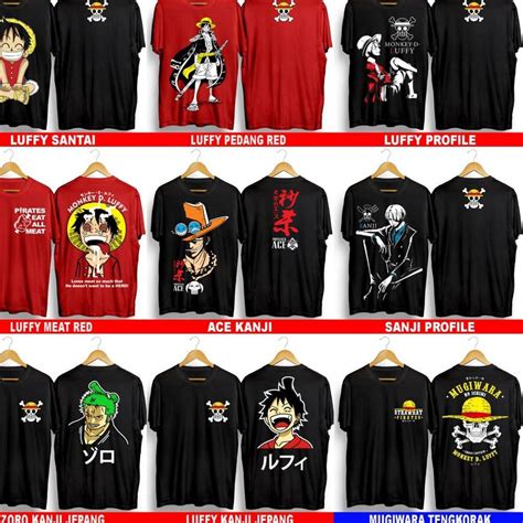 Jual Murah Banget TVVSL Kaos Anime Onepiece SHP Mugiwara Luffy Zorro