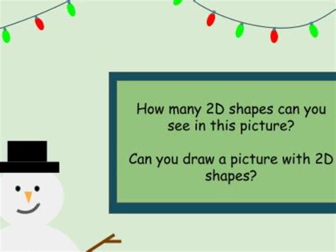 2d Shape Spot Christmas Picture Eyfs Ks1 Teaching Resources