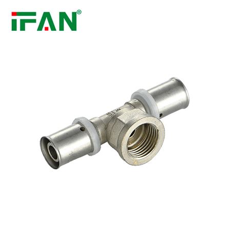 Ifan 16 32mm Water Supply Fittings Pex Press Brass Female Equal Tee