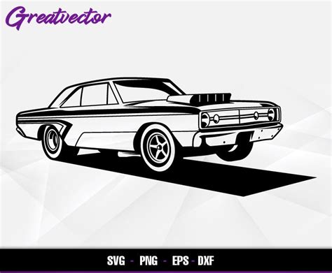 Hemi Drag Racing Car L Eps Svg Png Dxf L Vector Art Etsy Canada