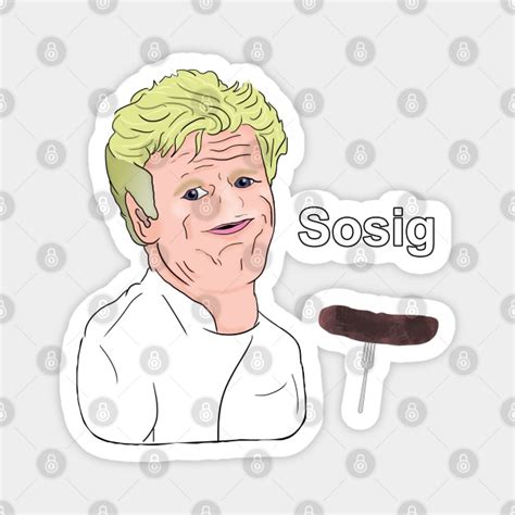 Gordon Ramsay Sosig Meme Gordon Ramsay Magnet Teepublic