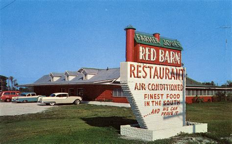 Farmer Jones Red Barn Restaurant 1950s A Photo On Flickriver