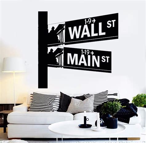 Vinyl Wall Decal Street Signs Wall Street Wall Sticker Removable Wall ...