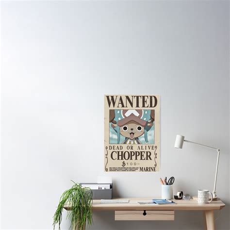 "Chopper wanted poster | One Piece" Poster for Sale by kylzzi | Redbubble