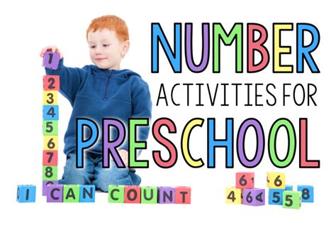 Number Activities for Preschool-Mrs V's Chickadees