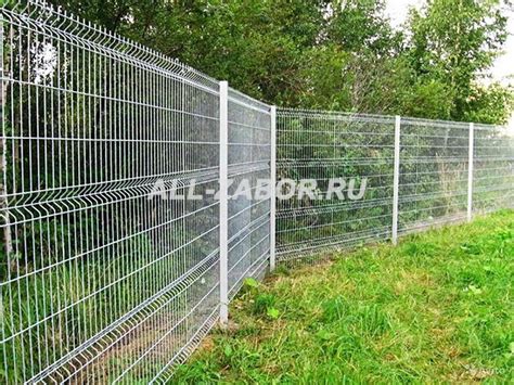 Забор из сварной сетки белого цвета купить в Москве по выгодной цене с ...