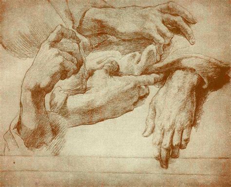 Andrea Del Sarto Studio Di Mani Gabinetto Dei Disegni E