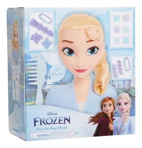 Mu Eca Elsa Frozen Cabeza Para Peinar Piezas Mide Cms En Venta En