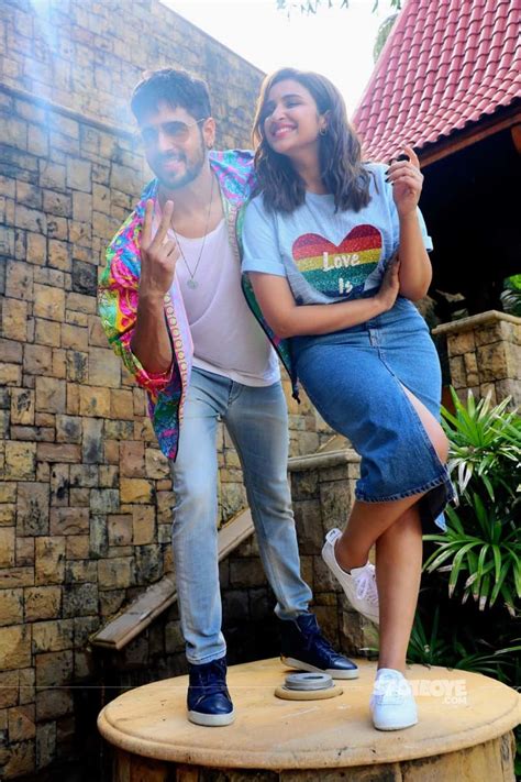 Sidharth Malhotra Parineeti Chopra Opt For Bright And Colourful Outfits