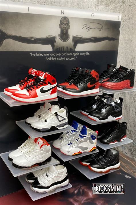 Ultimate Hypebeast Michael Jordan with 10 Pairs Mini Sneaker Display ...