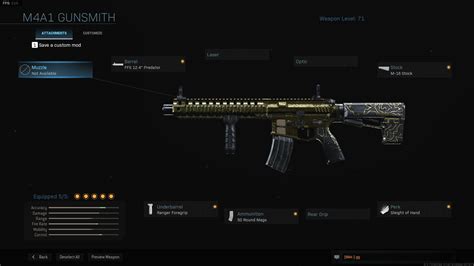 Heres Gold Camo On The M4a1 Rmodernwarfare