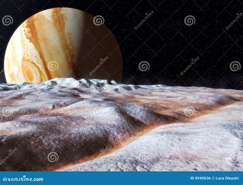 Europa Moon Jupiter Royalty Free Stock Image - Image: 8940636