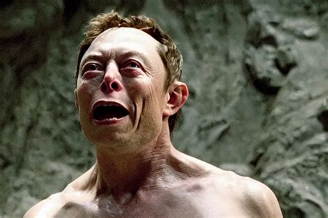 Film Still Of Elon Musk Playing The Role Of Gollum Stable Diffusion