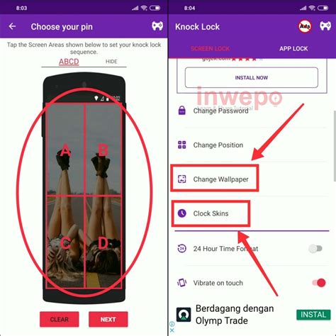 Cara Buka Kunci Layar Android Dengan Ketukan Inwepo