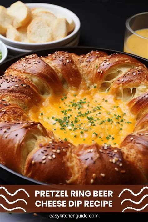 Pretzel Ring Beer Cheese Dip Recipe Easy Kitchen Guide