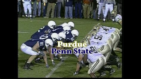 Penn State Vs Purdue 2005 Game Story Youtube