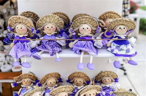 Lavender Puppets. Souvenirs of Croatia. Editorial Stock Image - Image ...