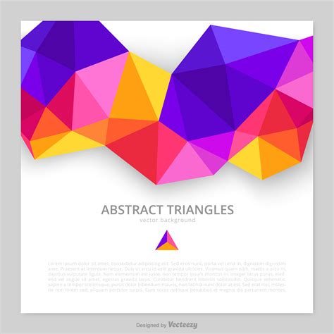 Colorful Vector Abstract Triangles Background 184416 Vector Art at Vecteezy