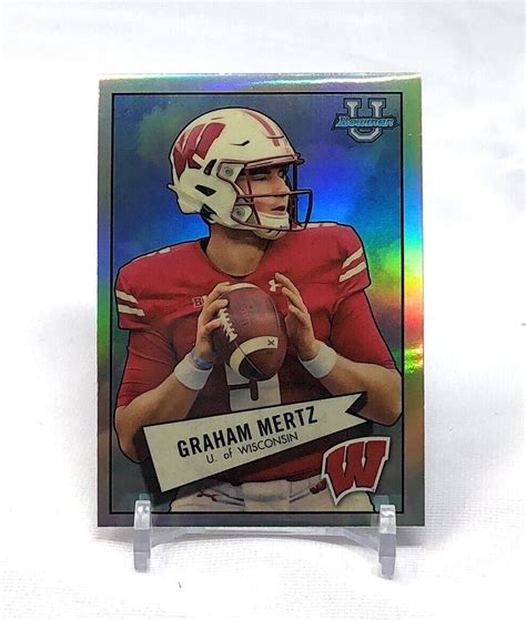 2022 Bowman Chrome University GRAHAM MERTZ 52BF 20 1952 WISCONSIN