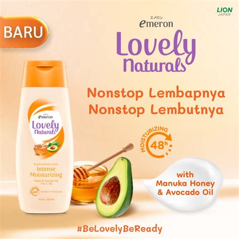 Jual EMERON LOVELY NATURAL HAND BODY LOTION 200 ML Shopee Indonesia