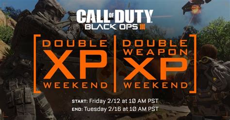 Call Of Duty Black Ops 3 Gets Double Xp And 2x Weapon Xp This Weekend