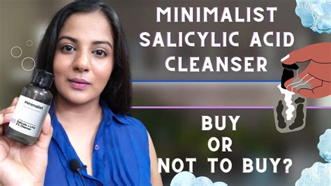 Minimalist Salicylic Acid Cleanser Review Salicylic Acid Cleanser Lha Youtube