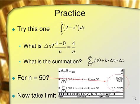 Ppt Area And The Definite Integral Powerpoint Presentation Free