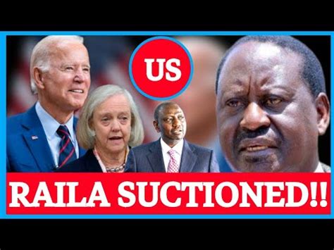 Details Leaks Angry US Suctioning Raila Odinga After His Speech In