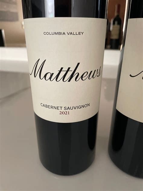 2021 Matthews Cabernet Sauvignon Columbia Valley Usa Washington