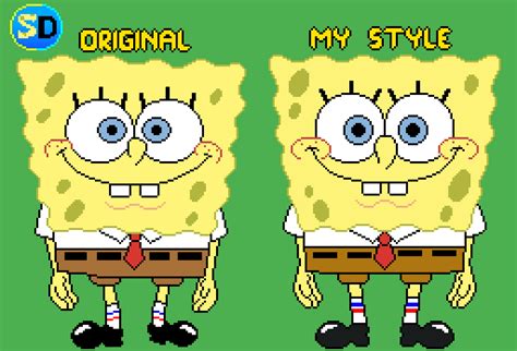 Pixilart Pilot SpongeBob Resprite By SpongeDrew