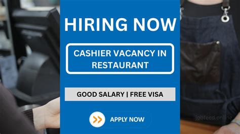 Restaurant Cashier Salary AED 3500 Job Location Dubai Job Feed