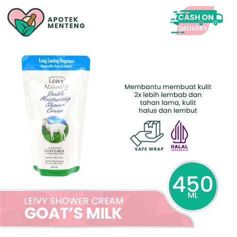 Jual Leivy Shower Cream Goats Milk Refill Ml Sabun Mandi Dengan