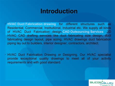 HVAC duct fabrication drawing - Silicon Valley | PPT