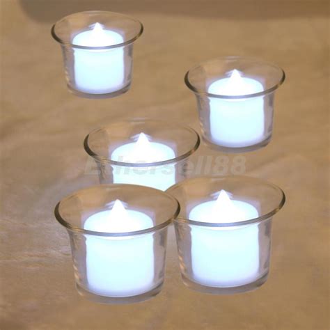 Clear Glass Tea Light Votive Pillar Candle Holder Partyweddingxmas Decor Ebay