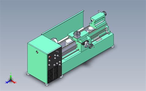 Torno车床3D模型图纸 IGS格式 IGES 模型图纸下载 懒石网