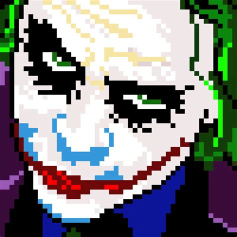 Editing THE JOKER Grid Added Free Online Pixel Art Drawing