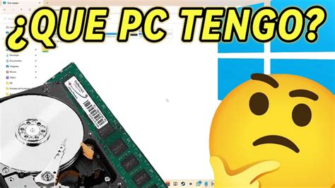 Tutorial Cómo saber las características de mi PC Windows memoria