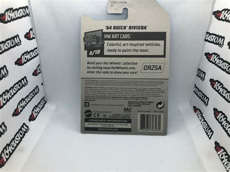 2019 Hot Wheels 64 Buick Riviera Mainline HW Art Cars