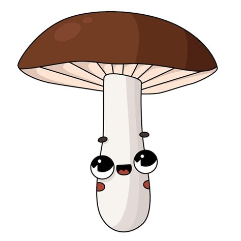 Premium Vector Vector Hand Drawn Cartoon Illustration Of Cute Mushroom