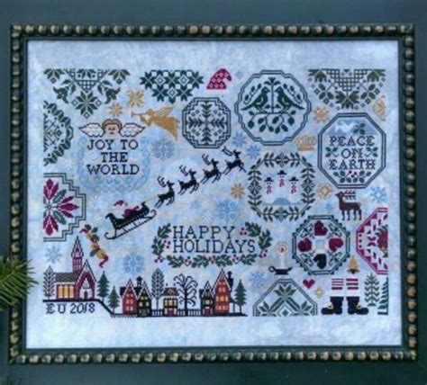 Holiday Quaker Cross Stitch Pattern Lila S Studio Anabella S