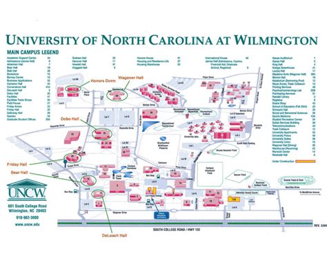 University of North Carolina at Wilmington Map - University of North ...